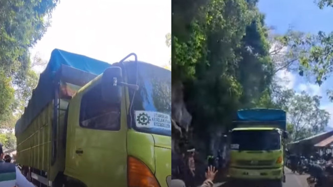 Wagub Aceh razia truk BK di Geurutee . (instagram)